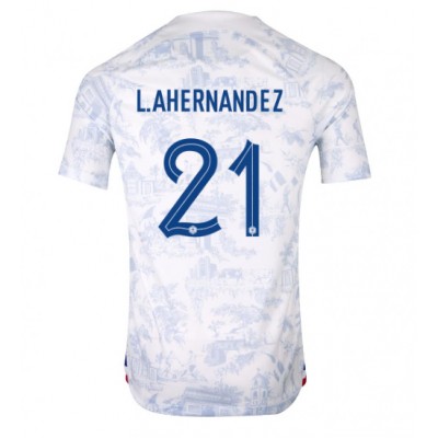 Francuska Lucas Hernandez #21 Gostujuci Dres SP 2022 Kratak Rukav